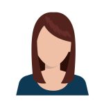 Young people avatar silhouette graphic design, vector illustration eps10