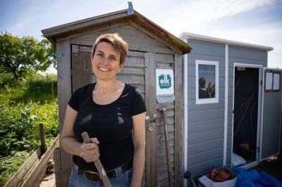 Henja Visser, buurtmoestuin